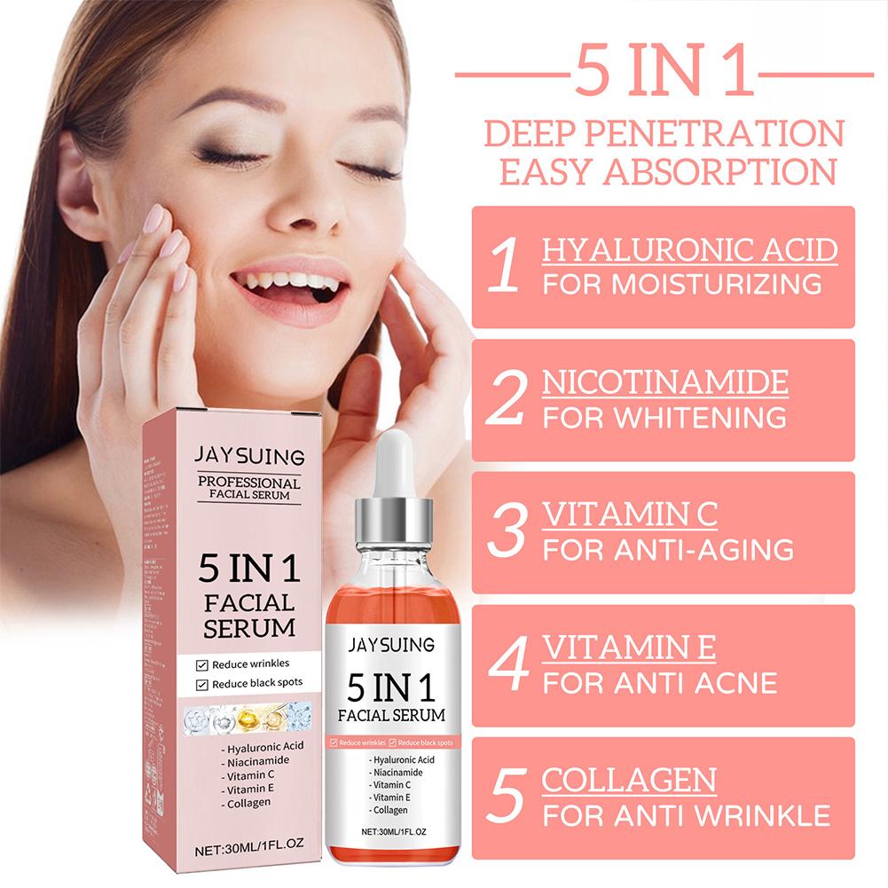 Sérum visage 5-en-1 à la vitam - Hyaluronic Acid Facial Serum avis et prix